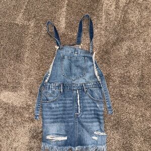 Denim Mini overall  Dress
